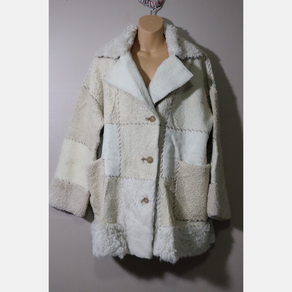 Free People x Brenda Knight Patchwork Sherpa Coat - Picture 5 of 8